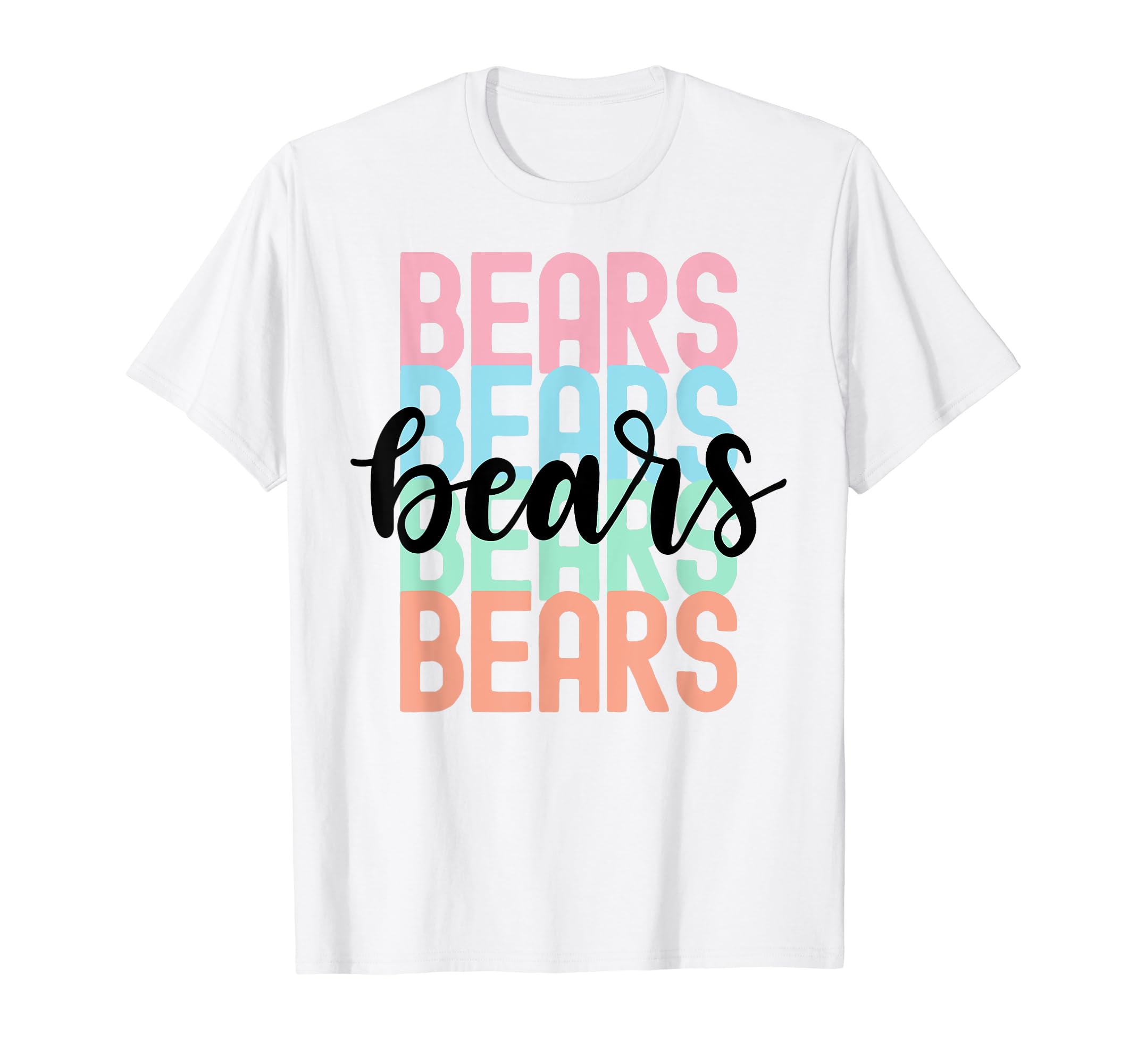 Bears Team Mascot School Spirit Game T-Shirt - Aesthetic Graphic Men Women
