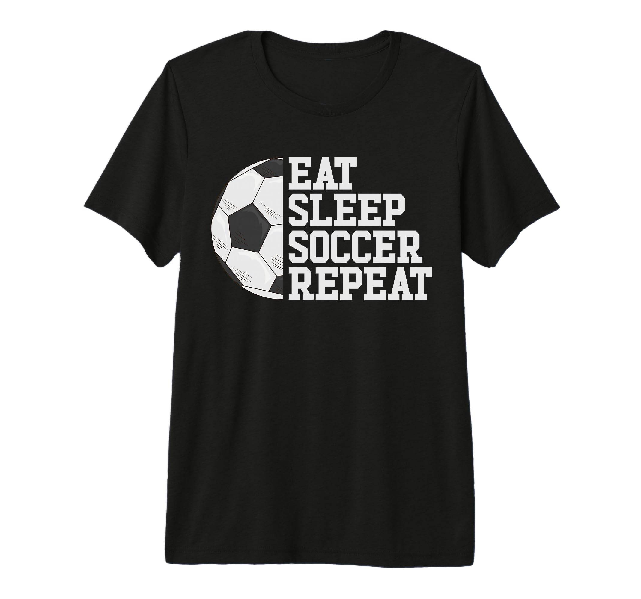 Eat Sleep Soccer Repeat Soccer Player T-Shirt - Streetwear Style Unisex