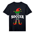 Mens Soccer Elf Family Matching Pajama T-Shirt - Novelty Apparel Men Women