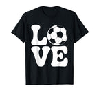 Love Soccer Ball Funny Football Fan T-Shirt - Streetwear Style for Adults