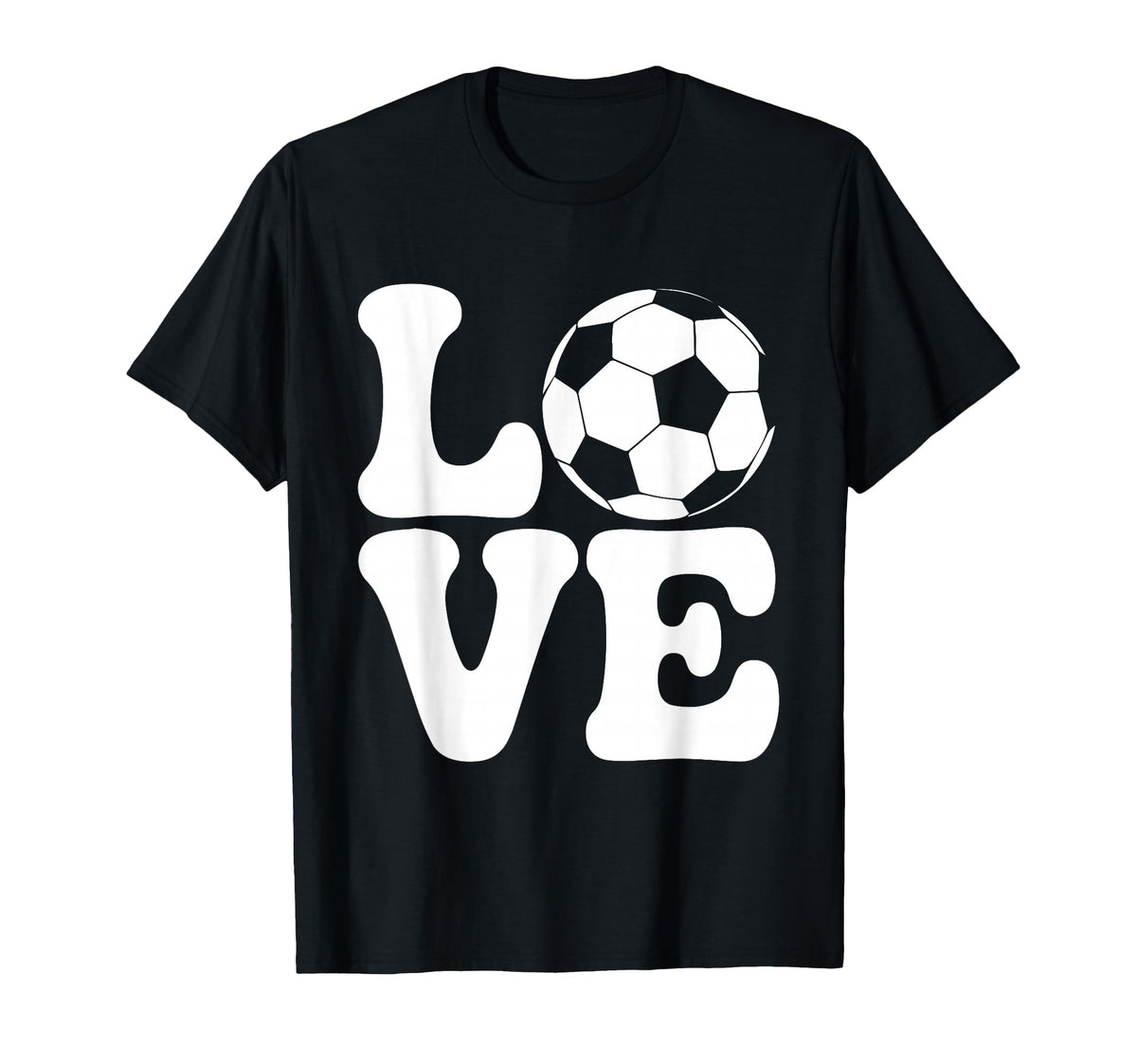 Love Soccer Ball Funny Football Fan T-Shirt - Streetwear Style for Adults