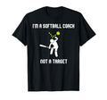 Funny Im Softball Coach Not Target T-Shirt - Novelty Apparel Men Women