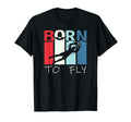 Born To Fly Funny Goalie Soccer T-Shirt - Novelty Apparel for Adults