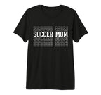 Soccer Mom Funny Layered Text T-Shirt - Casual Everyday Wear Men Women