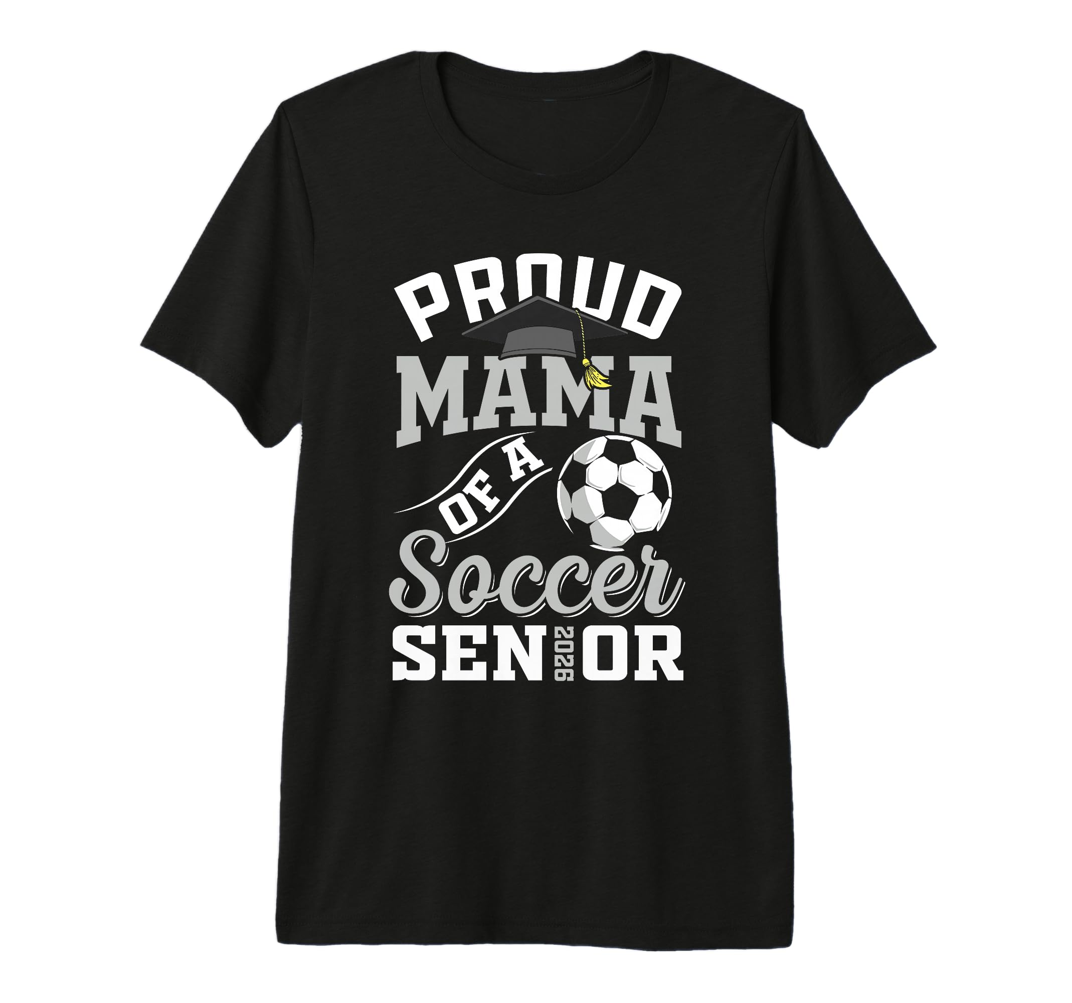 Proud Mama Soccer Senior Class 2026 T-Shirt - Aesthetic Graphic for Adults