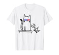 Cat No Kings America Funny T-Shirt - Fun Novelty Design Men Women