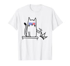 Cat No Kings America Funny T-Shirt - Fun Novelty Design Men Women