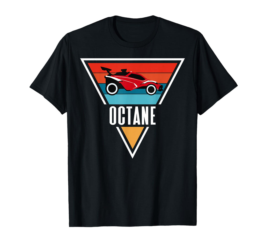Octane Rocket Soccer Sunset Distressed T-Shirt - Unique Graphic Unisex