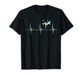 Argentina Flag Heartbeat Ekg Pulse T-Shirt - Fun Novelty Design Unisex