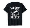 My Son Is Soccer Keeper Mom Soccer T-Shirt - Minimalist Print Men Women