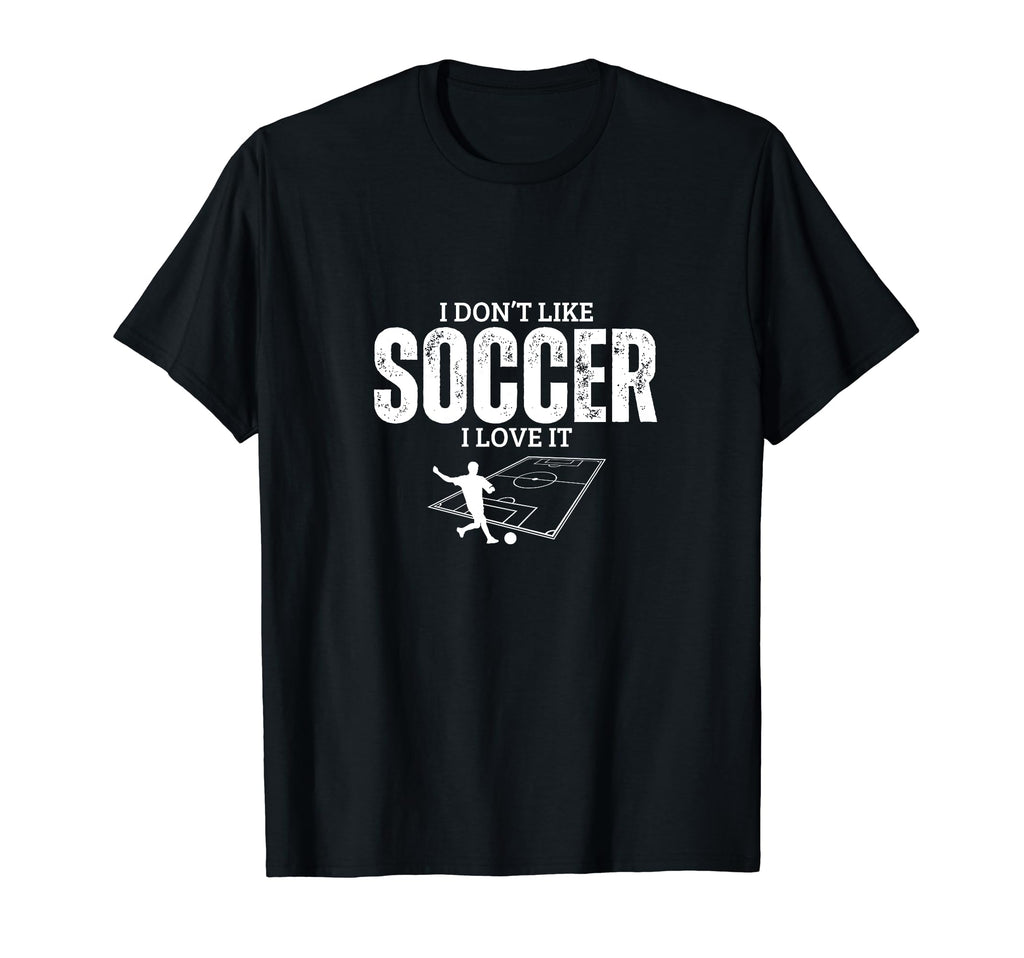 I Love Soccer Funny Soccer Player T-Shirt - Minimalist Print Unisex
