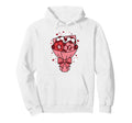 Valentine Soccer Game Love Football 6 Hoodie - Custom Art Print for Adults