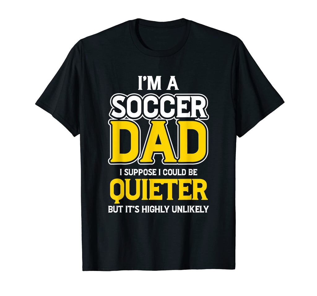 New First Time Dad To Be But Soccer T-Shirt - Minimalist Print for Adults