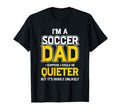New First Time Dad To Be But Soccer T-Shirt - Minimalist Print for Adults