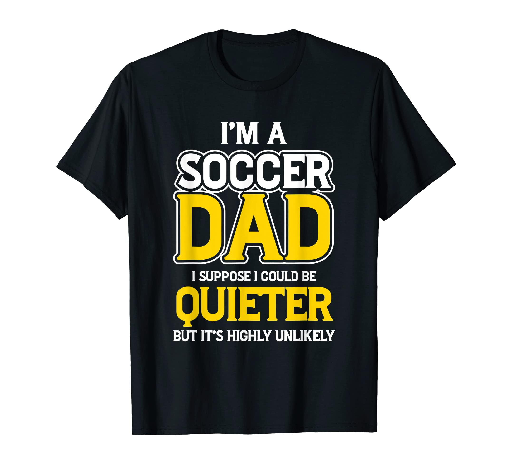 New First Time Dad To Be But Soccer T-Shirt - Minimalist Print for Adults