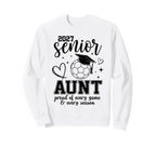 2027 Senior Soccer Aunt Proud Sweatshirt - Novelty Apparel for Adults