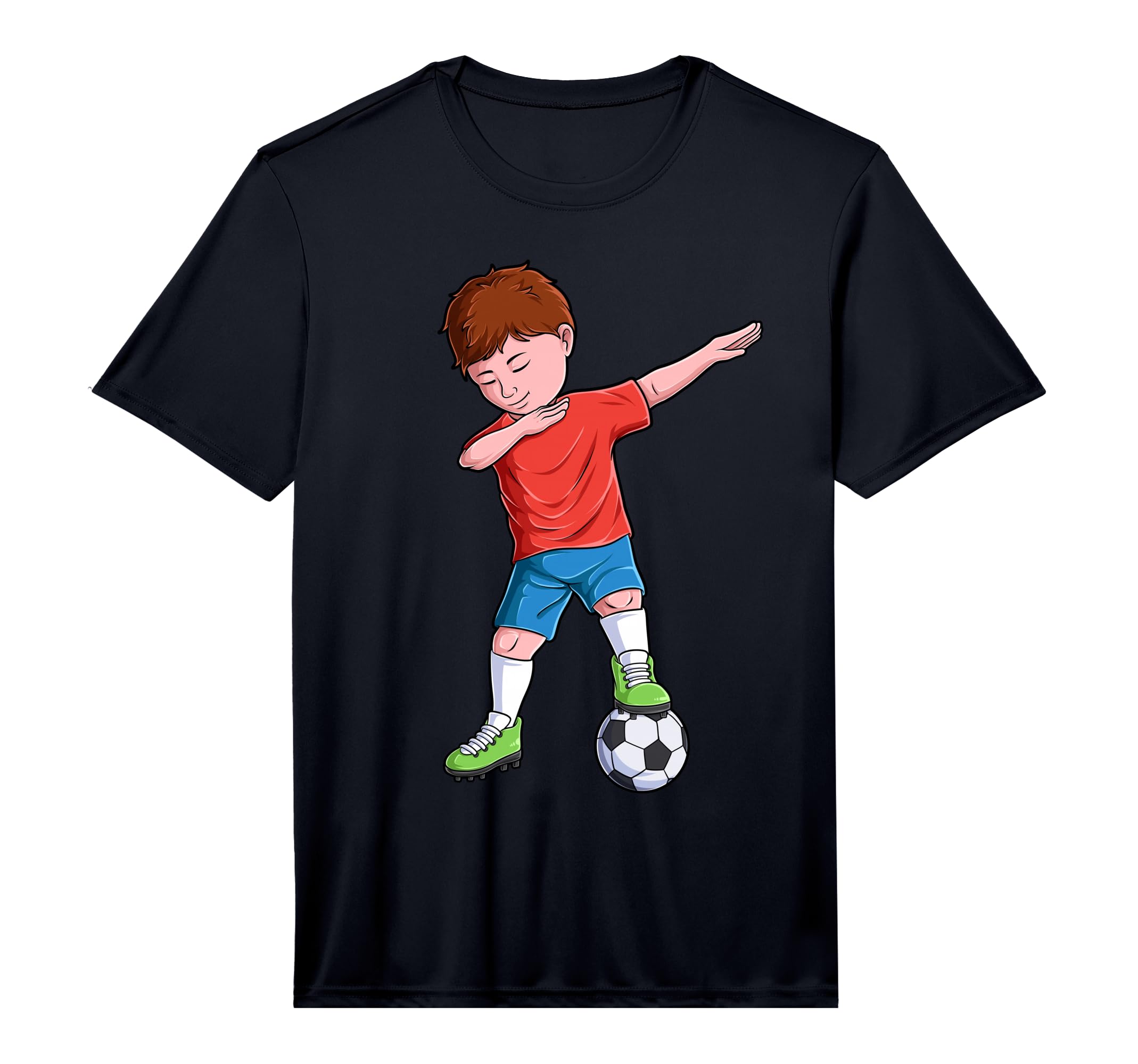 Dabbing Soccer Football Player T-Shirt - Graphic Print Men Women