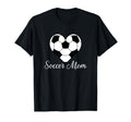 Soccer Mom Heart Soccer Ball Funny T-Shirt - Trendy Graphic for Adults