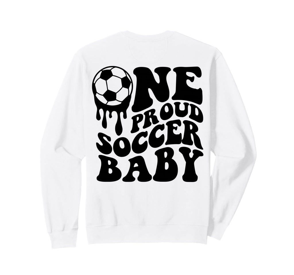Proud Soccer Soccer Ball Drip Back Sweatshirt - Streetwear Style Unisex