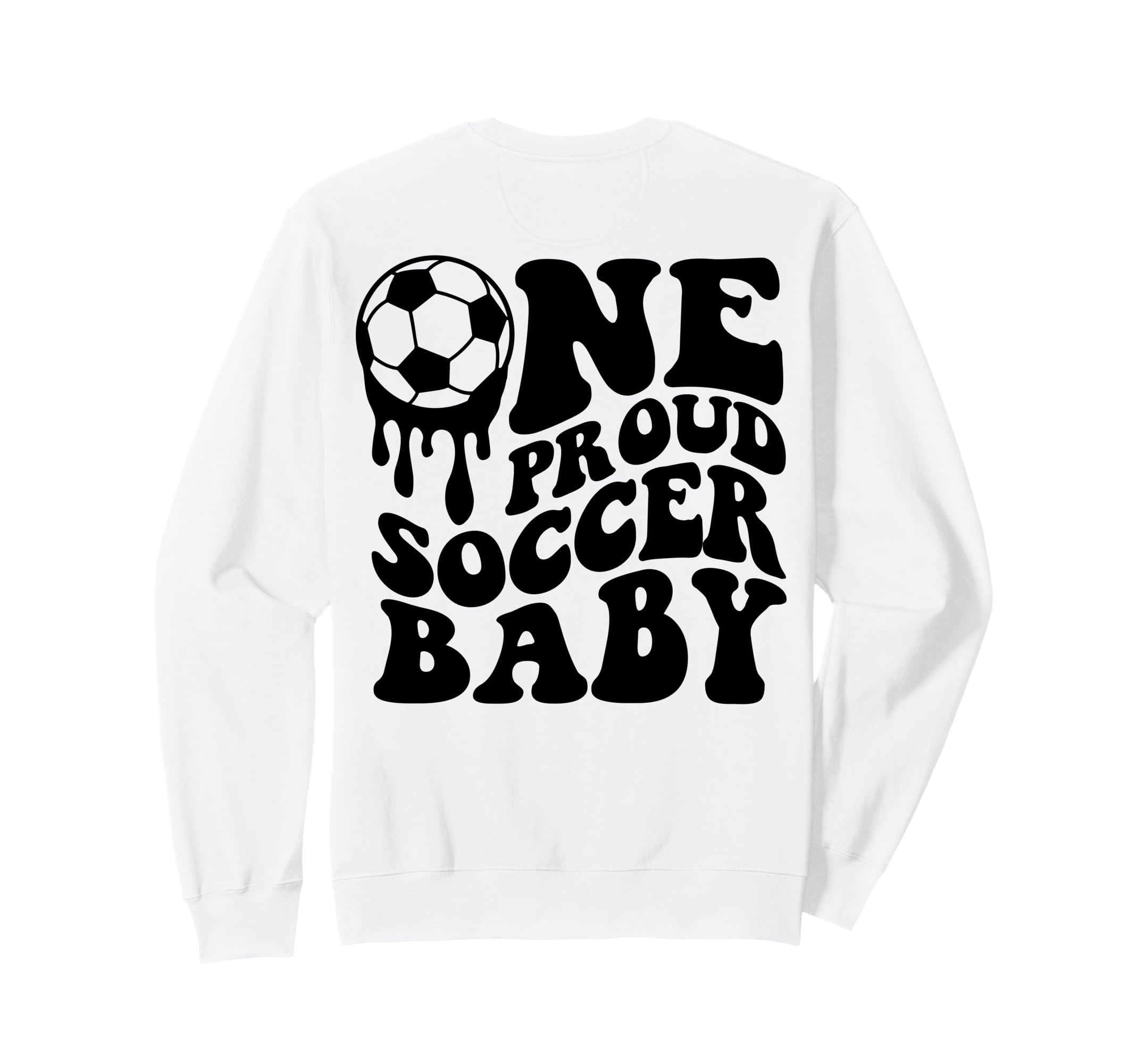 Proud Soccer Soccer Ball Drip Back Sweatshirt - Streetwear Style Unisex