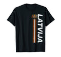 Latvia Soccer National Pride Distressed T-Shirt - Unique Graphic Men Women
