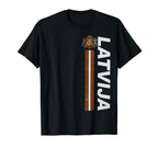 Latvia Soccer National Pride Distressed T-Shirt - Unique Graphic Men Women