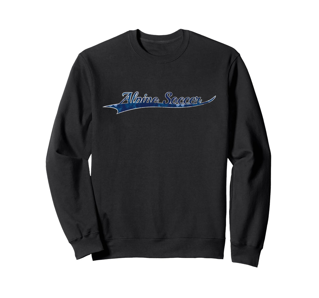Alpine Soccer Mountain Soccer Sweatshirt - Aesthetic Graphic for Adults