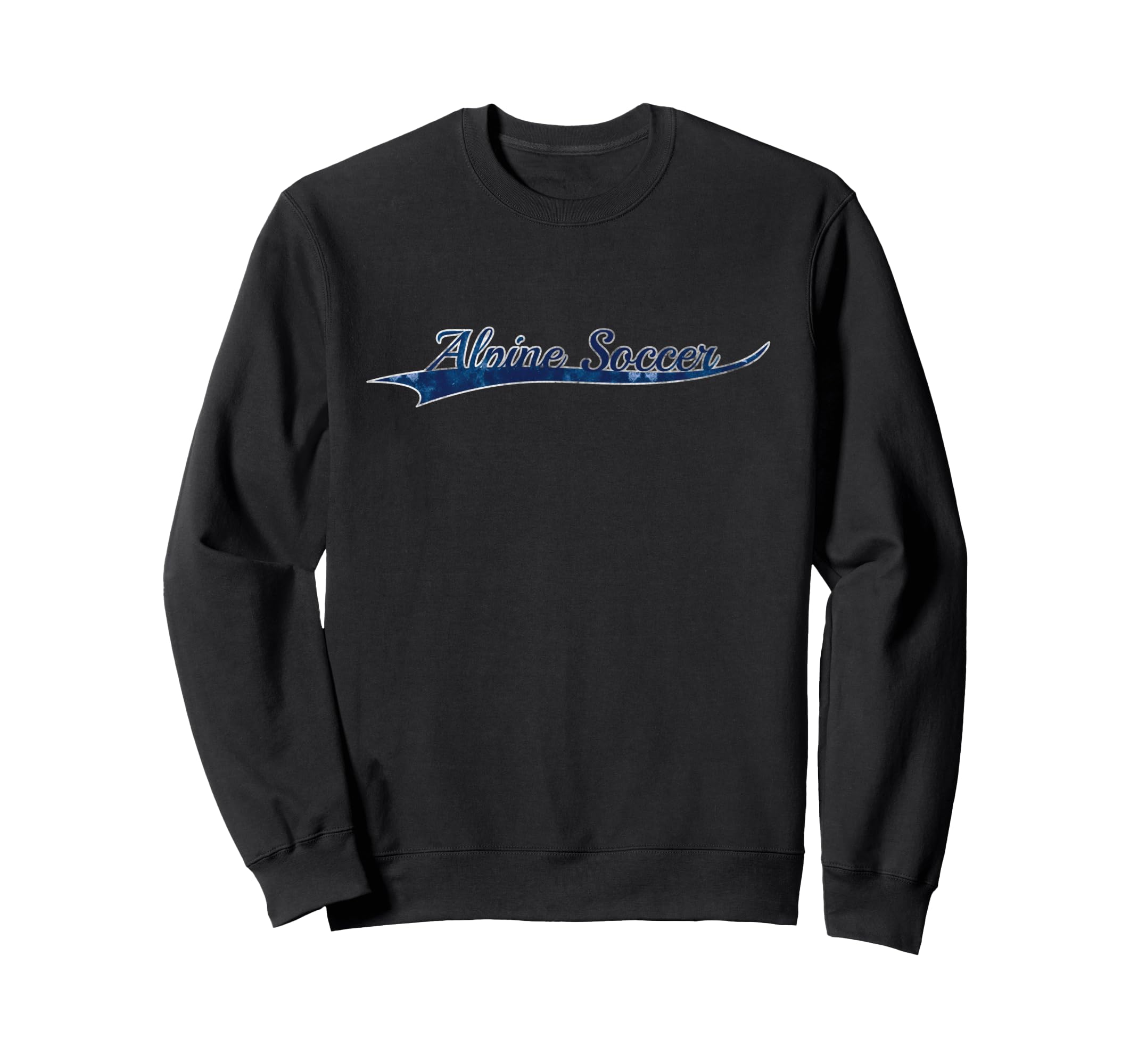 Alpine Soccer Mountain Soccer Sweatshirt - Aesthetic Graphic for Adults
