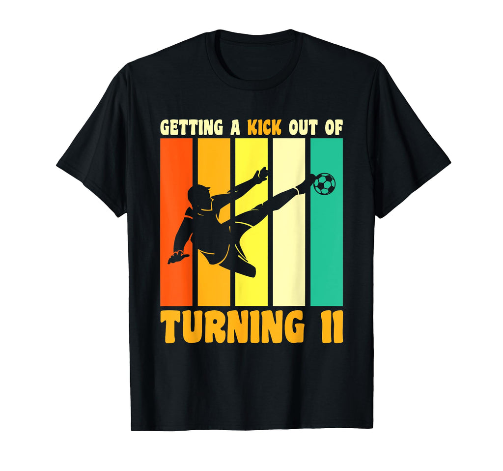 Happy 11Th Birthday 11 Year Old Kick T-Shirt - Custom Art Print for Adults