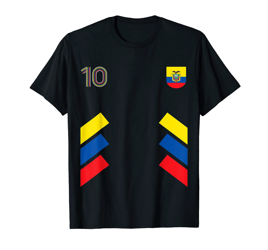 Retro10 Ecuador Football Ecuador Soccer T-Shirt - Trendy Graphic Men Women
