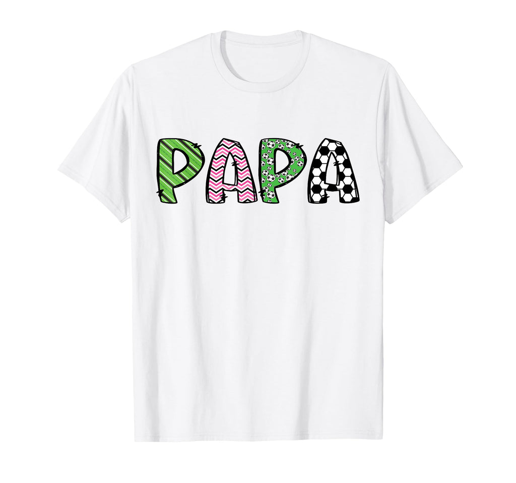 Soccer Papa Funny Soccer Birthday T-Shirt - Aesthetic Graphic Unisex