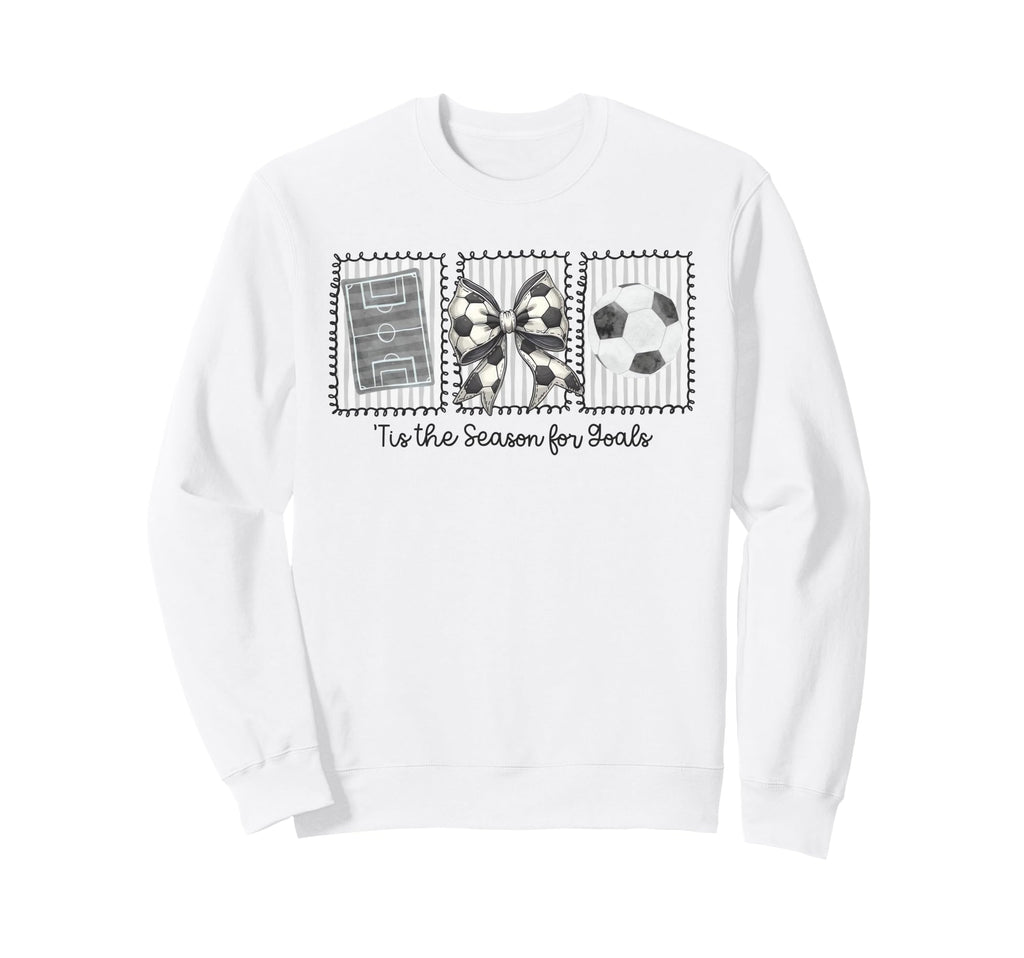 Funny Preppy Tis Season Soccer Sweatshirt - Novelty Apparel for Adults