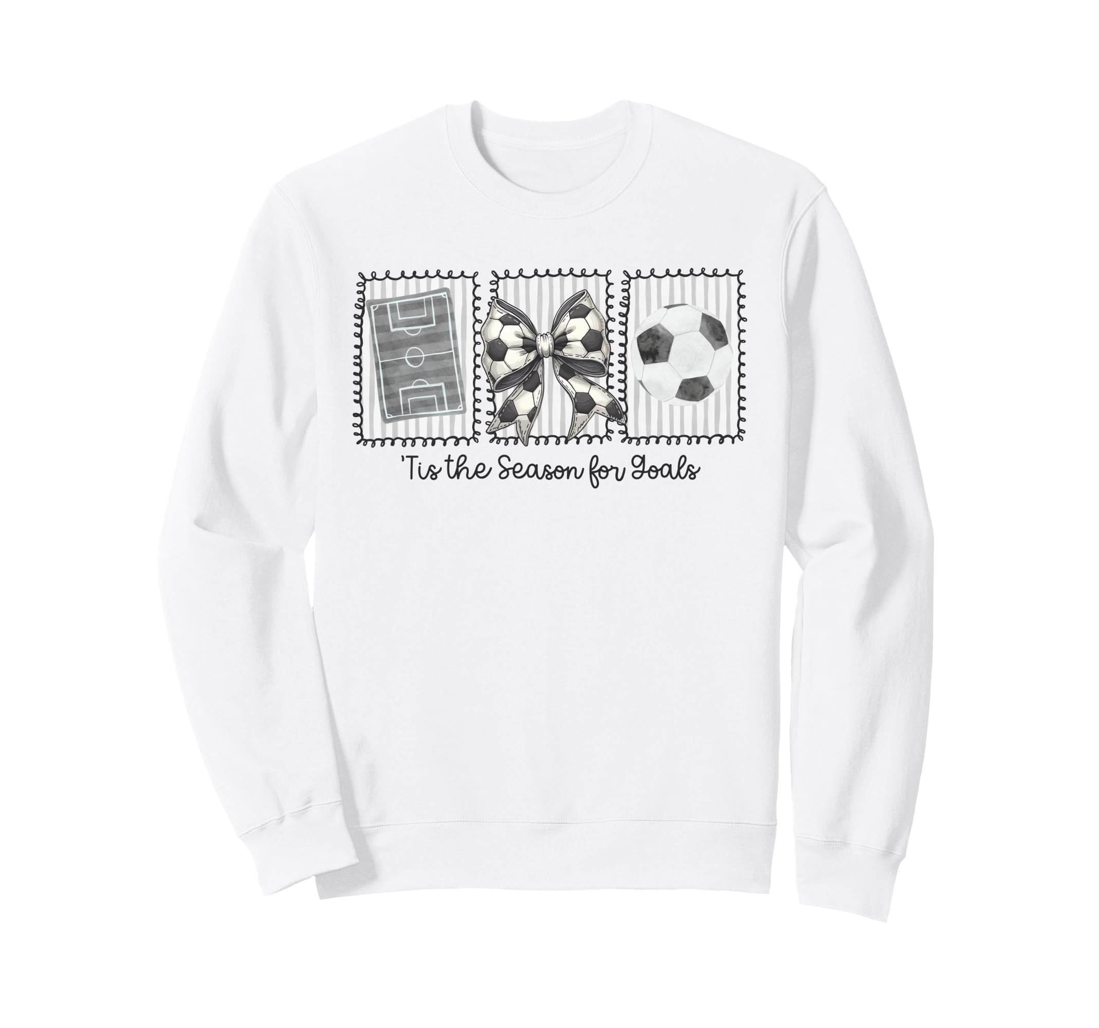 Funny Preppy Tis Season Soccer Sweatshirt - Novelty Apparel for Adults