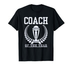 Coach Year Sports Team Coach Mentor T-Shirt - Custom Art Print for Adults