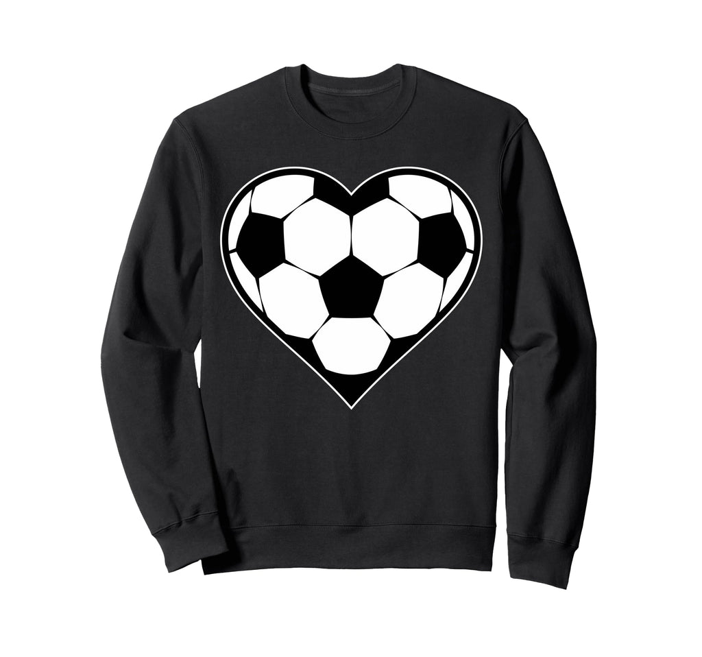 Soccer Heart Soccer Silhouette Soccer Sweatshirt - Streetwear Style Unisex