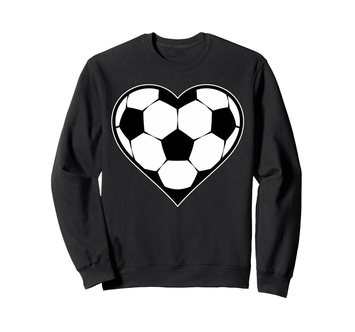 Soccer Heart Soccer Silhouette Soccer Sweatshirt - Streetwear Style Unisex