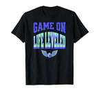 Kickoff Life Leveled Soccer Player T-Shirt - Trendy Graphic for Adults