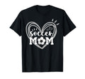 Funny Soccer Mom Heart Soccer Mama T-Shirt - Aesthetic Graphic Unisex