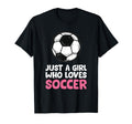 Just Who Loves Soccer T-Shirt - Graphic Print Men Women