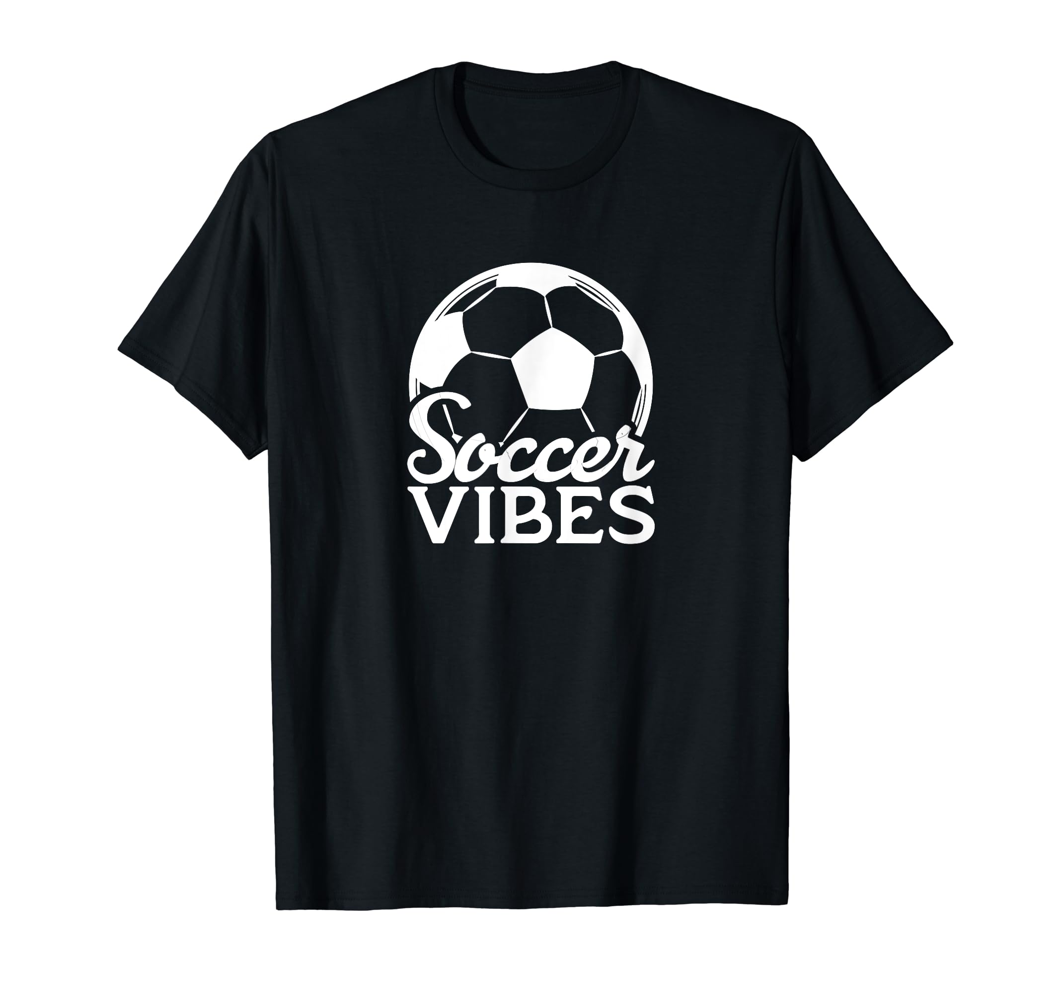 Soccer Vibes Soccer Ball T-Shirt - Casual Everyday Wear Unisex