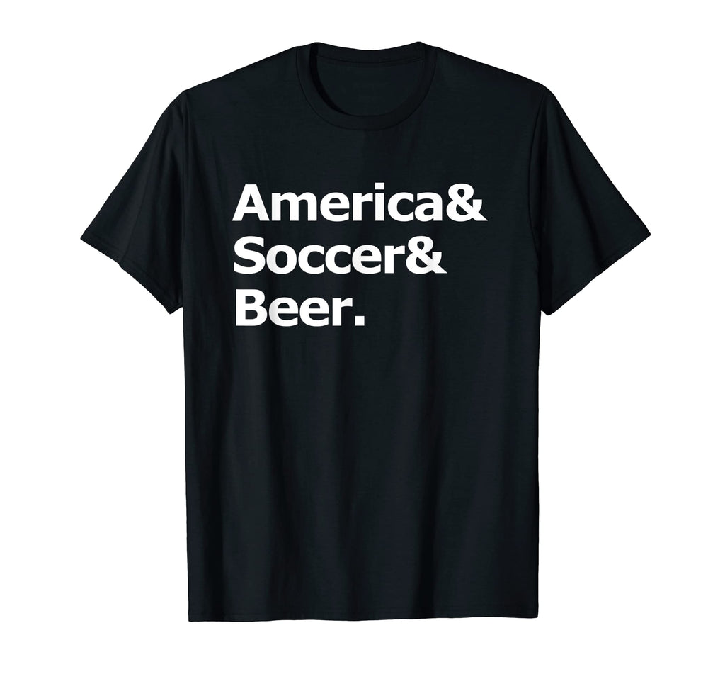 America Soccer Beer Football T-Shirt - Aesthetic Graphic for Adults