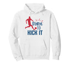 Soccer Player Fan Training Born Hoodie - Casual Everyday Wear for Adults