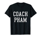Coach Pham Custom Football Soccer T-Shirt - Novelty Apparel for Adults