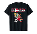 Dabbing Green Unicorn Denmark Soccer T-Shirt - Novelty Apparel Men Women