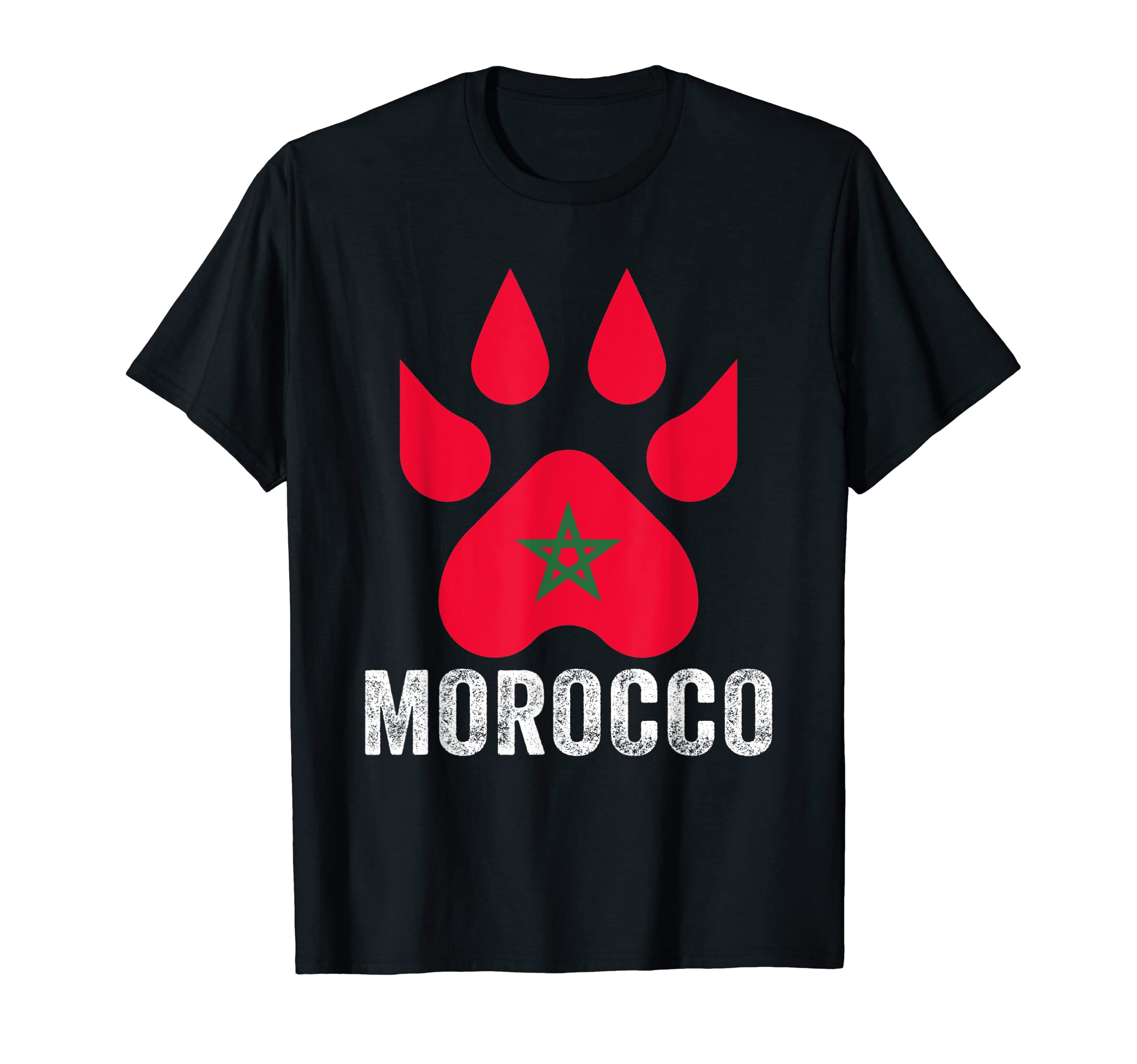 Moorish American Morocco Flag Moroccan T-Shirt - Fun Novelty Design Unisex