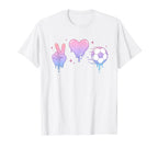 Peace Love Soccer Teen T-Shirt - Casual Everyday Wear Unisex