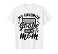 My Favorite Goalie Calls Me Mom Soccer T-Shirt - Custom Art Print Unisex