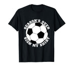 Soccer Team End Season Party Autograph T-Shirt - Unique Graphic for Adults