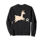 Soccer Llama Sweatshirt - Casual Everyday Wear for Adults
