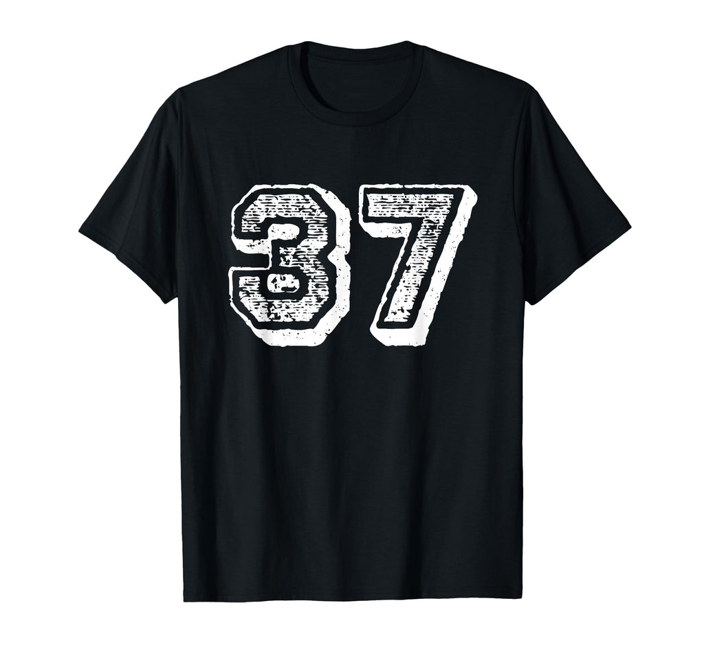 Number 37 Sports Jersey Player 37 Fan T-Shirt - Unique Graphic for Adults